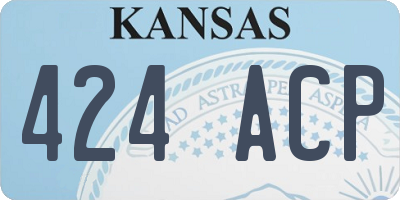 KS license plate 424ACP
