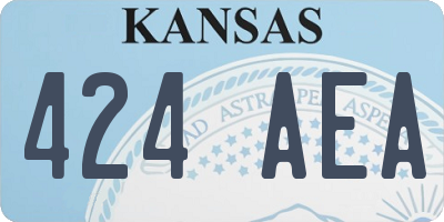 KS license plate 424AEA