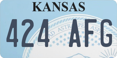 KS license plate 424AFG