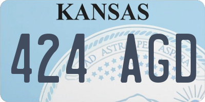 KS license plate 424AGD