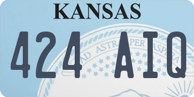 KS license plate 424AIQ
