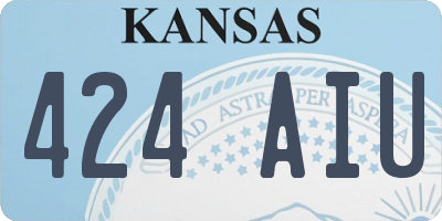 KS license plate 424AIU