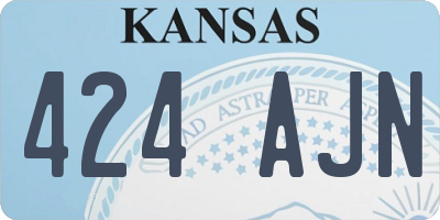 KS license plate 424AJN