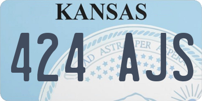 KS license plate 424AJS