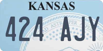 KS license plate 424AJY