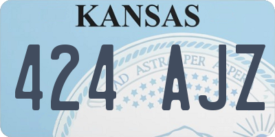 KS license plate 424AJZ