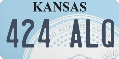 KS license plate 424ALQ