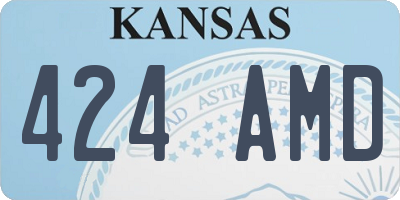 KS license plate 424AMD