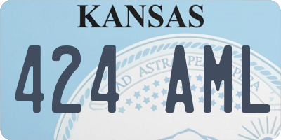 KS license plate 424AML
