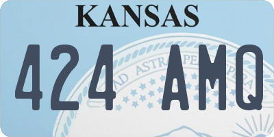 KS license plate 424AMQ