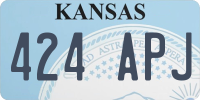 KS license plate 424APJ