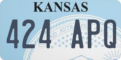 KS license plate 424APQ