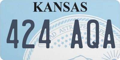 KS license plate 424AQA