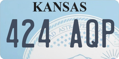 KS license plate 424AQP