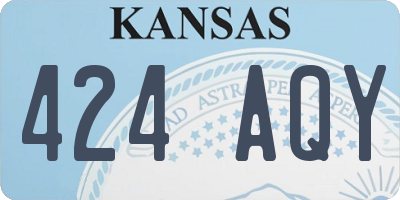 KS license plate 424AQY