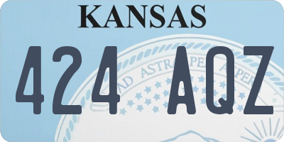KS license plate 424AQZ