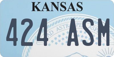 KS license plate 424ASM