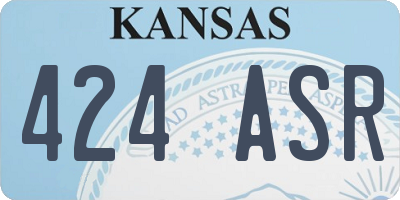 KS license plate 424ASR