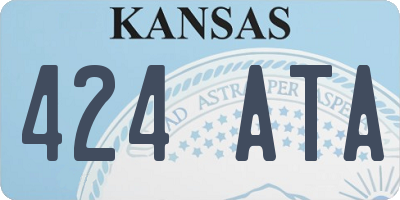KS license plate 424ATA