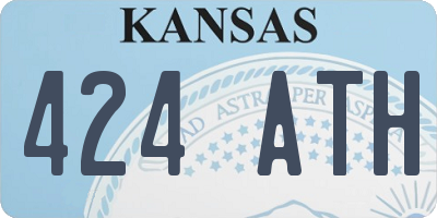 KS license plate 424ATH