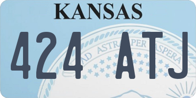KS license plate 424ATJ