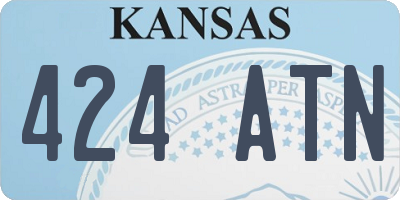 KS license plate 424ATN