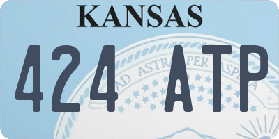 KS license plate 424ATP