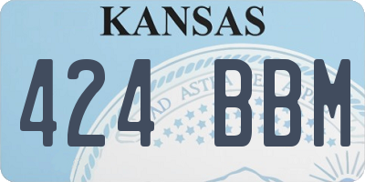 KS license plate 424BBM