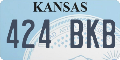 KS license plate 424BKB
