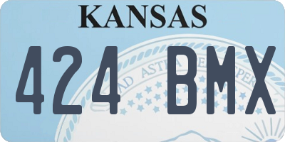 KS license plate 424BMX