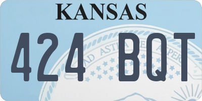 KS license plate 424BQT