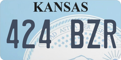 KS license plate 424BZR