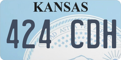 KS license plate 424CDH