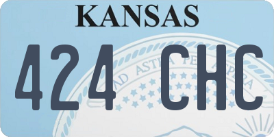 KS license plate 424CHC