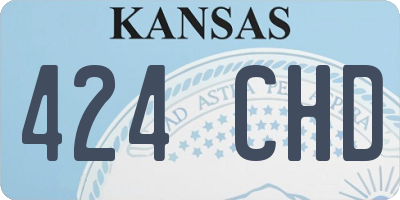 KS license plate 424CHD