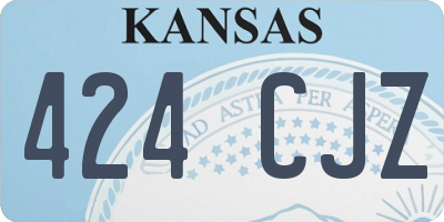 KS license plate 424CJZ