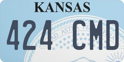 KS license plate 424CMD