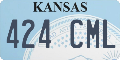 KS license plate 424CML