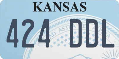 KS license plate 424DDL