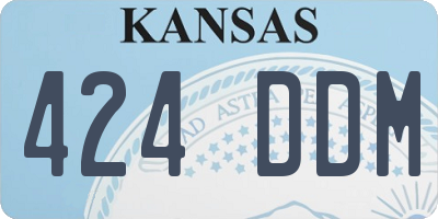 KS license plate 424DDM