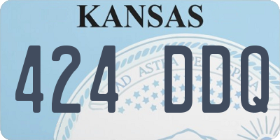KS license plate 424DDQ