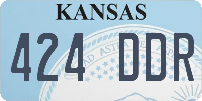 KS license plate 424DDR