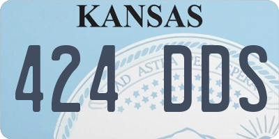 KS license plate 424DDS
