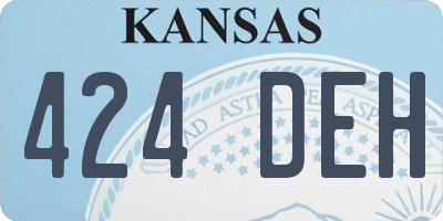 KS license plate 424DEH