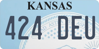 KS license plate 424DEU