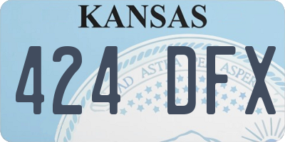 KS license plate 424DFX