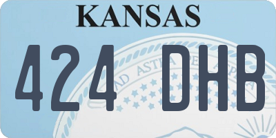 KS license plate 424DHB