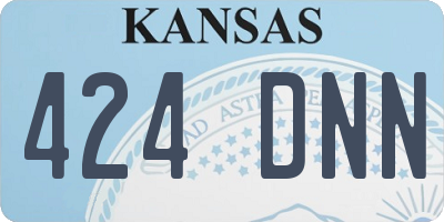 KS license plate 424DNN