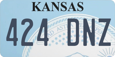 KS license plate 424DNZ