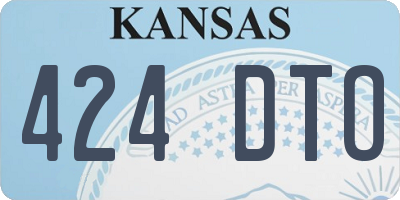 KS license plate 424DTO